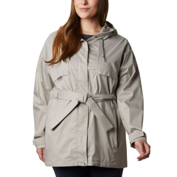 Dámské Bundy Columbia Pardon My Trench Rain Plus Size Šedé GMCQNO601